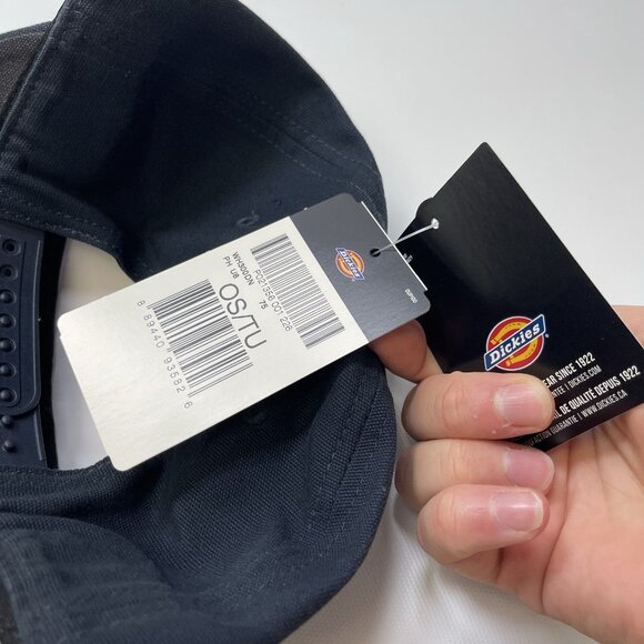 NWT Dickies Cap Washed Canvas Cap Dark Navy WH300DN Snap Back Skate O/S - Picture 11 of 11